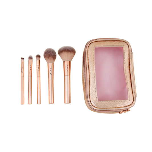 Cala® Rose Radiance Make Up Face & Eye Brush Set
