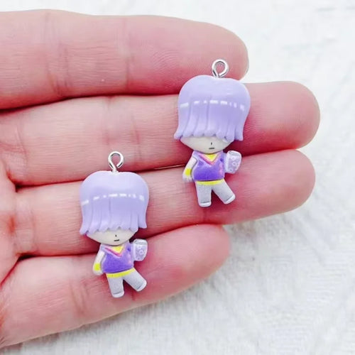 10pcs resin cartoon character jewelry earrings necklaces bracelets